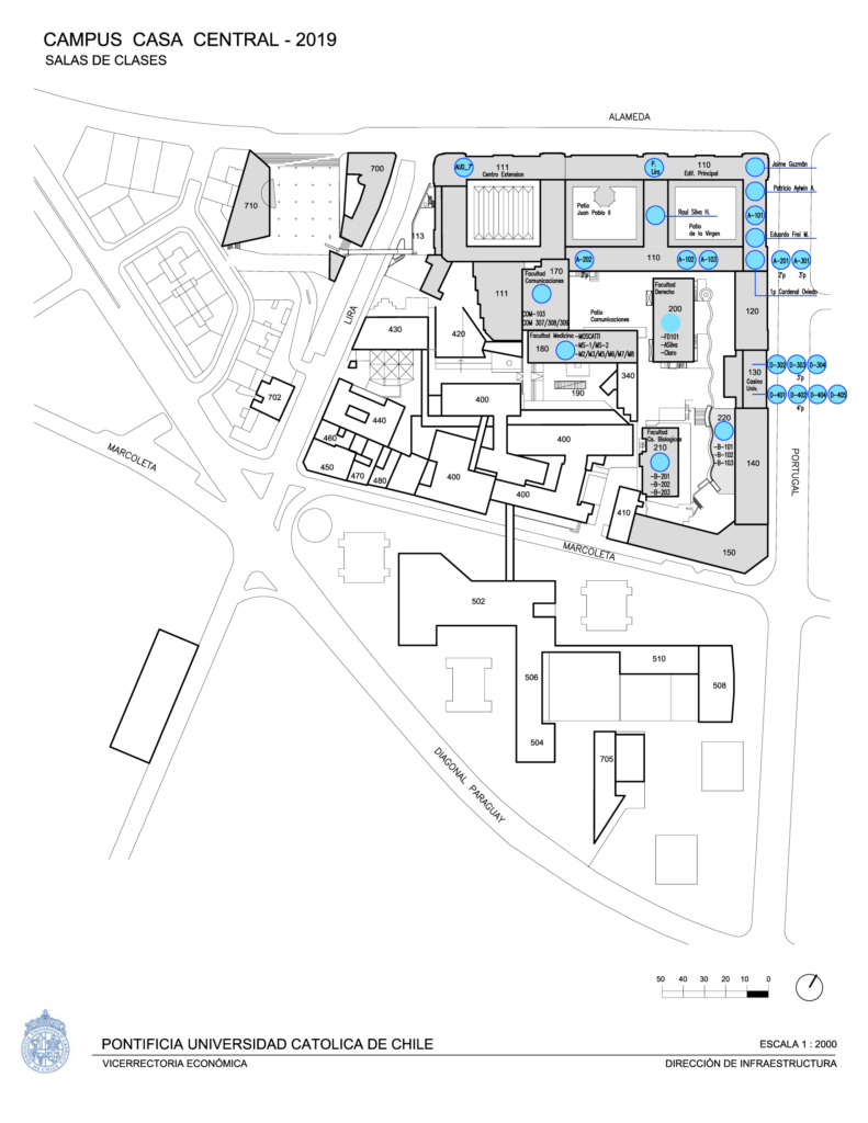 Mapa Campus Casa Central