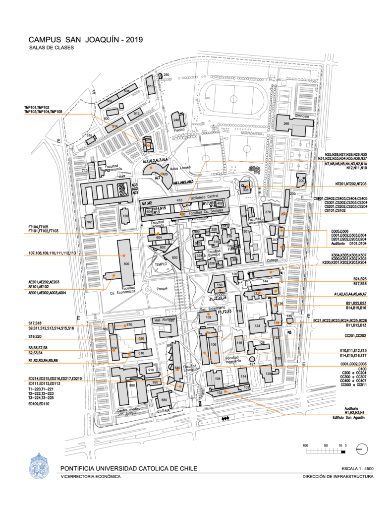 Mapa Campus San Joaquín